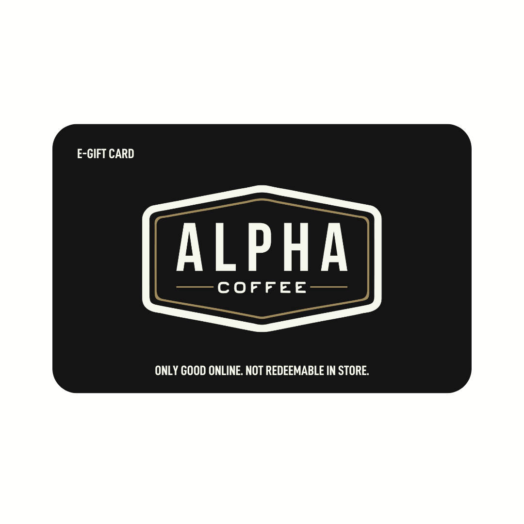 Coffee Shop Gift Card Shop Alpha Coffee Alpha Coffee