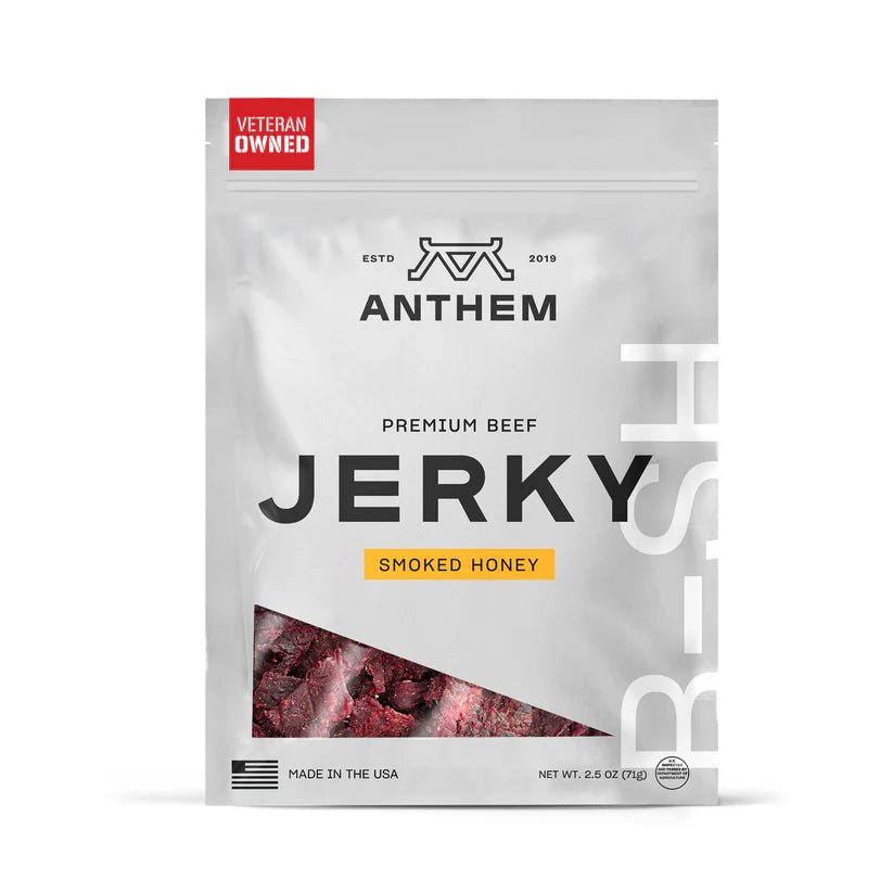 Anthem Snacks: Premium Beef Jerky - Smoked Honey - Alpha Coffee