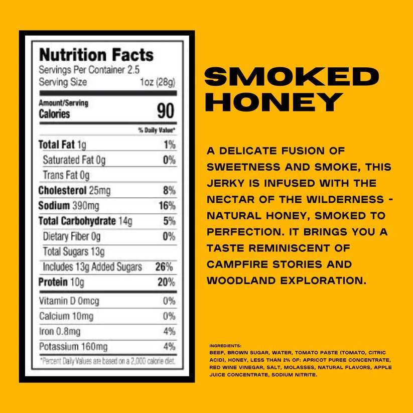 Anthem Snacks: Premium Beef Jerky - Smoked Honey - Alpha Coffee
