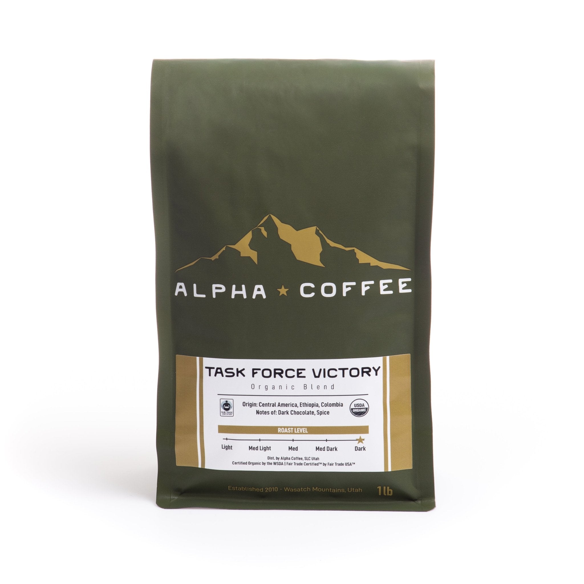 Task Force Victory | Fair-Trade & Organic Blend Coffee | 16 oz