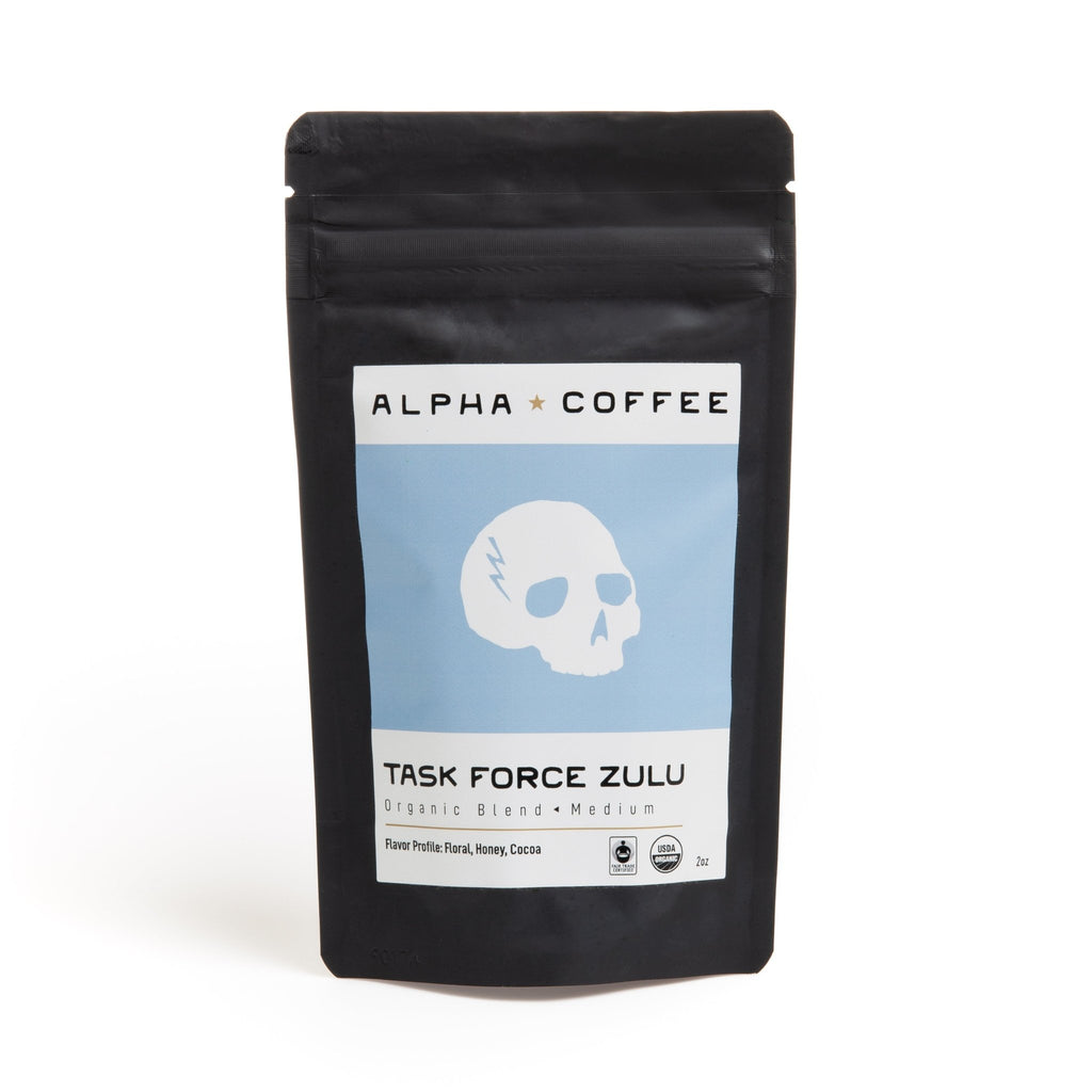 Task Force Zulu - Organic Blend Coffee - 2oz Sample Pack (WS) - Alpha Coffee