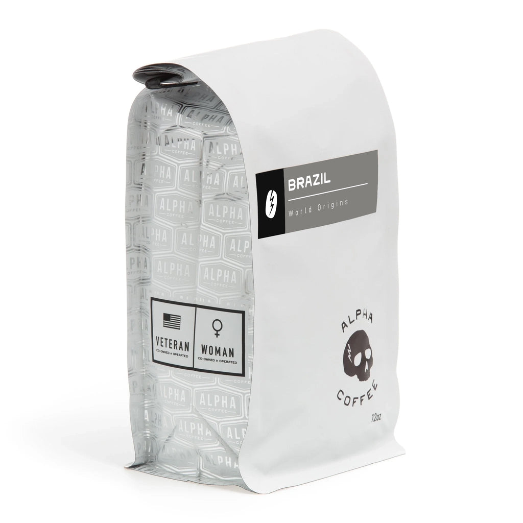 World Origin Coffee - Brazil - Vale De Grama - 12 oz (Coffee for Troops Only) - Alpha Coffee