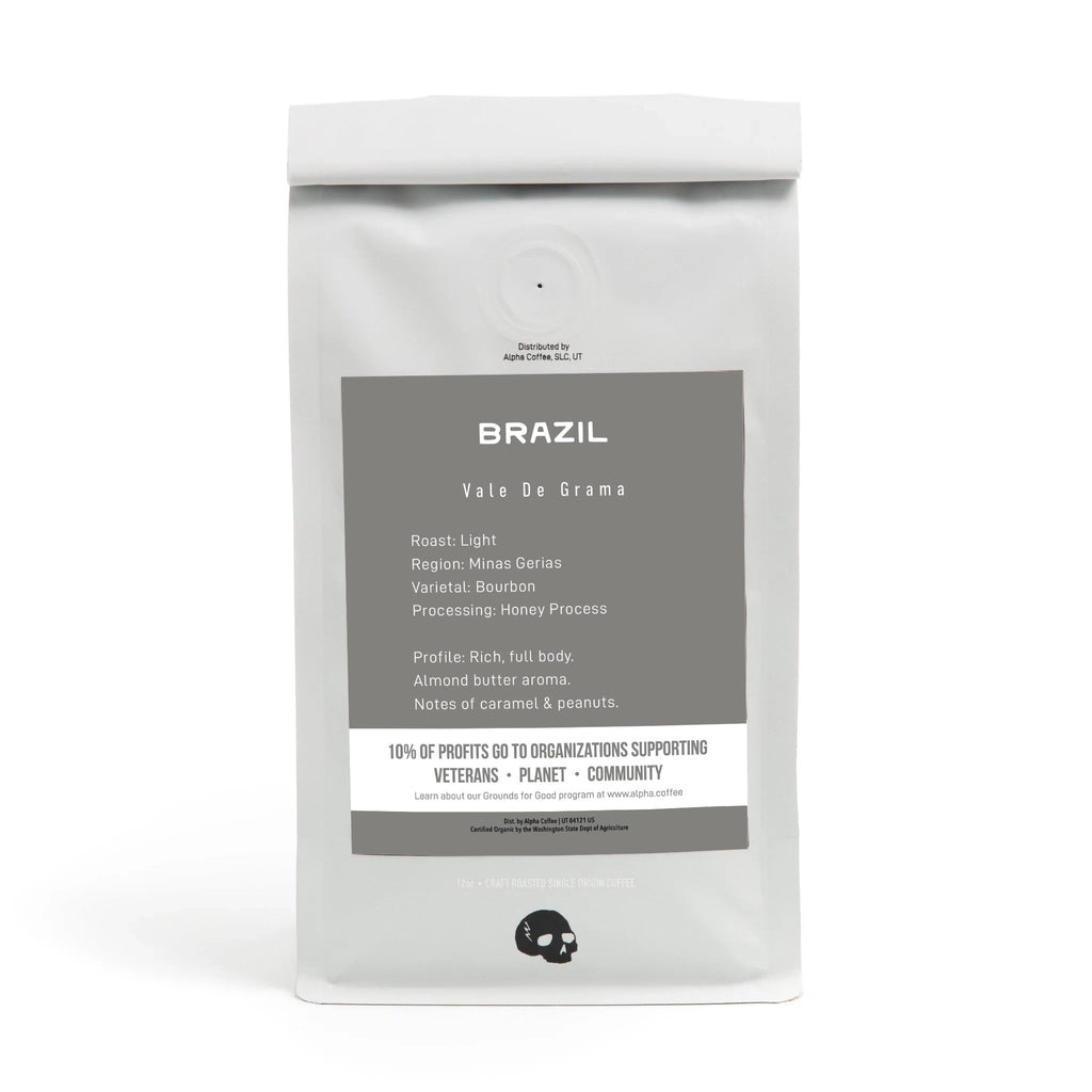 World Origin Coffee - Brazil - Vale De Grama - 12 oz (Coffee for Troops Only) - Alpha Coffee