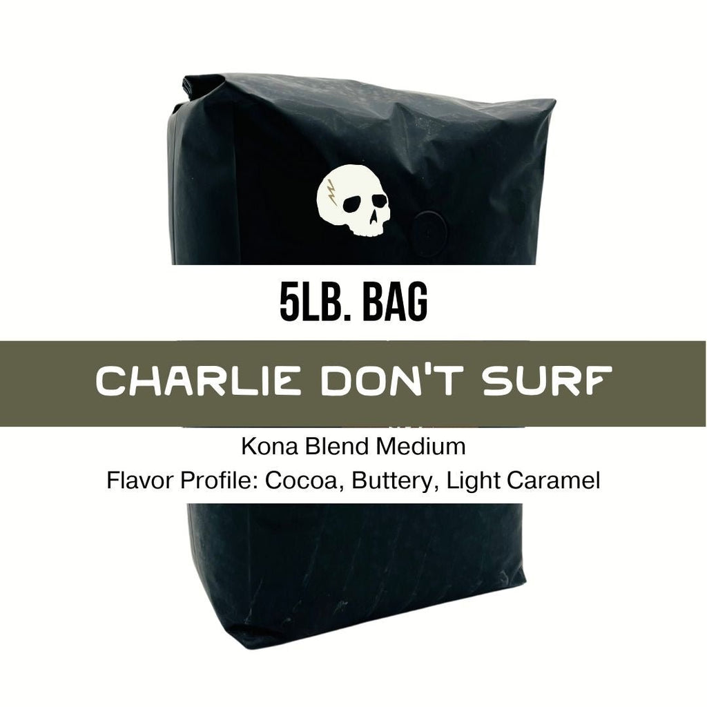 Charlie Don't Surf - Kona Blend - 5lb - Alpha Coffee