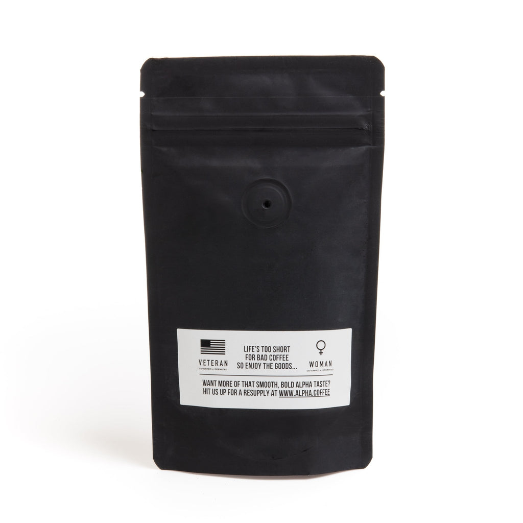 Double Barrel Black - French Roast - 2oz Sample Pack - Alpha Coffee