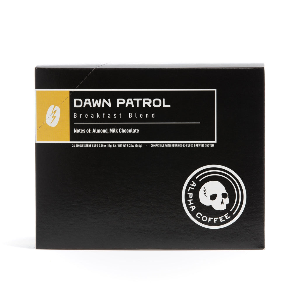 Kilo-Cups - Dawn Patrol: Breakfast Blend (1 Case of 4 boxes of 24 kilo cups) - Alpha Coffee