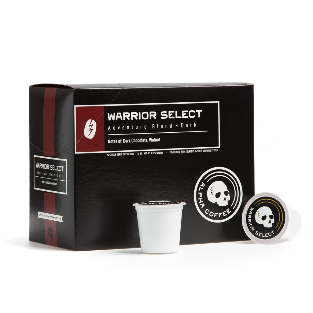 Kilo-Cups - Warrior Select: Adventure Blend (1 Case of 4 boxes of 24 kilo cups) - Alpha Coffee