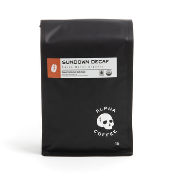 Sundown Decaf - Swiss Water Organic Coffee - 16 oz (WS) - Alpha Coffee