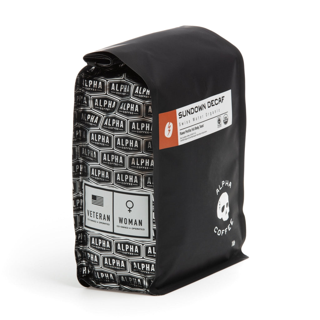 Sundown Decaf - Swiss Water Organic Coffee - 16 oz (WS) - Alpha Coffee